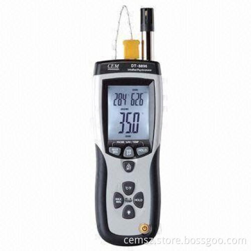 Psychrometer with IR Thermometer, Fast Response Time